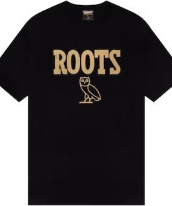 OVO Roots Athletics Owl T-Shirt – Black