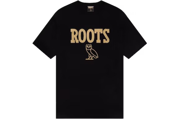 OVO Roots Athletics Owl T-Shirt – Black