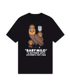 OVO x Bape Baby Milo T-Shirt – Black