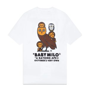 OVO x Bape Baby Milo T-Shirt – White