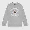 COLLEGIATE CREWNECK HEATHER GREY