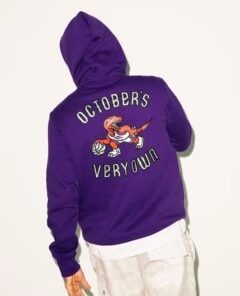 Ovo® x Mitchell and Ness 95 Raptors Hoodie-Purple