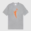 WNBA LOGOWOMAN T-SHIRT HEATHER GREY