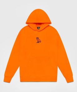 Glow in the Dark Classic Owl Hoodie Orange