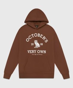 OVO x Collegiate Hoodie-Brown