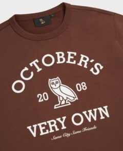 Ovo x Collegiate Crewneck Sweatshirt-Brown