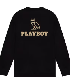 Ovo® x Playboy Butterfly Crewneck Sweatshirt Black