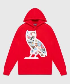 Ovo® x Playboy Magazine Hoodie Red