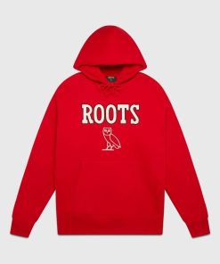 Ovo® x Roots Athletics Owl Hoodie Red