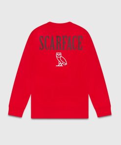 Ovo® x Scarface™ Crewneck Sweatshirt Red