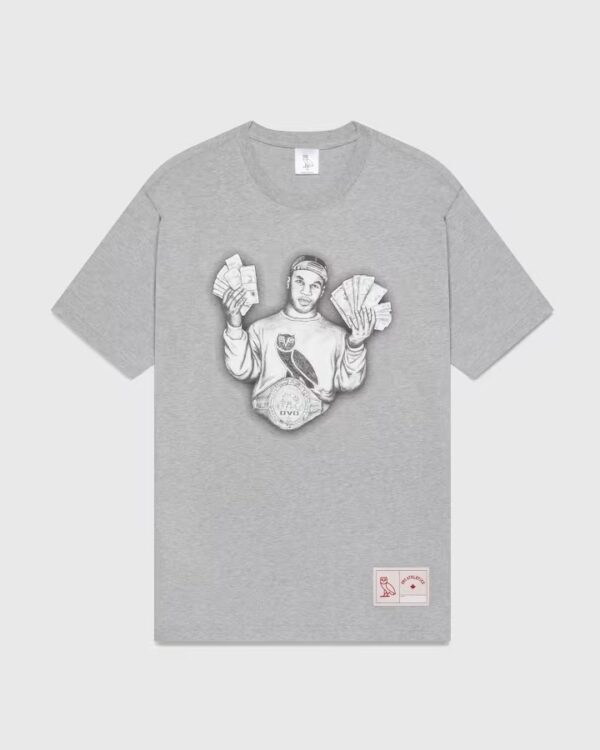 Ovo® x Tyson ‘money Mike’ T-shirt Grey