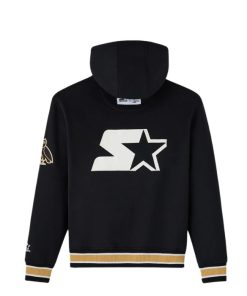 OVO X STARTER TEAM SCRIPT HOODIE BLACK